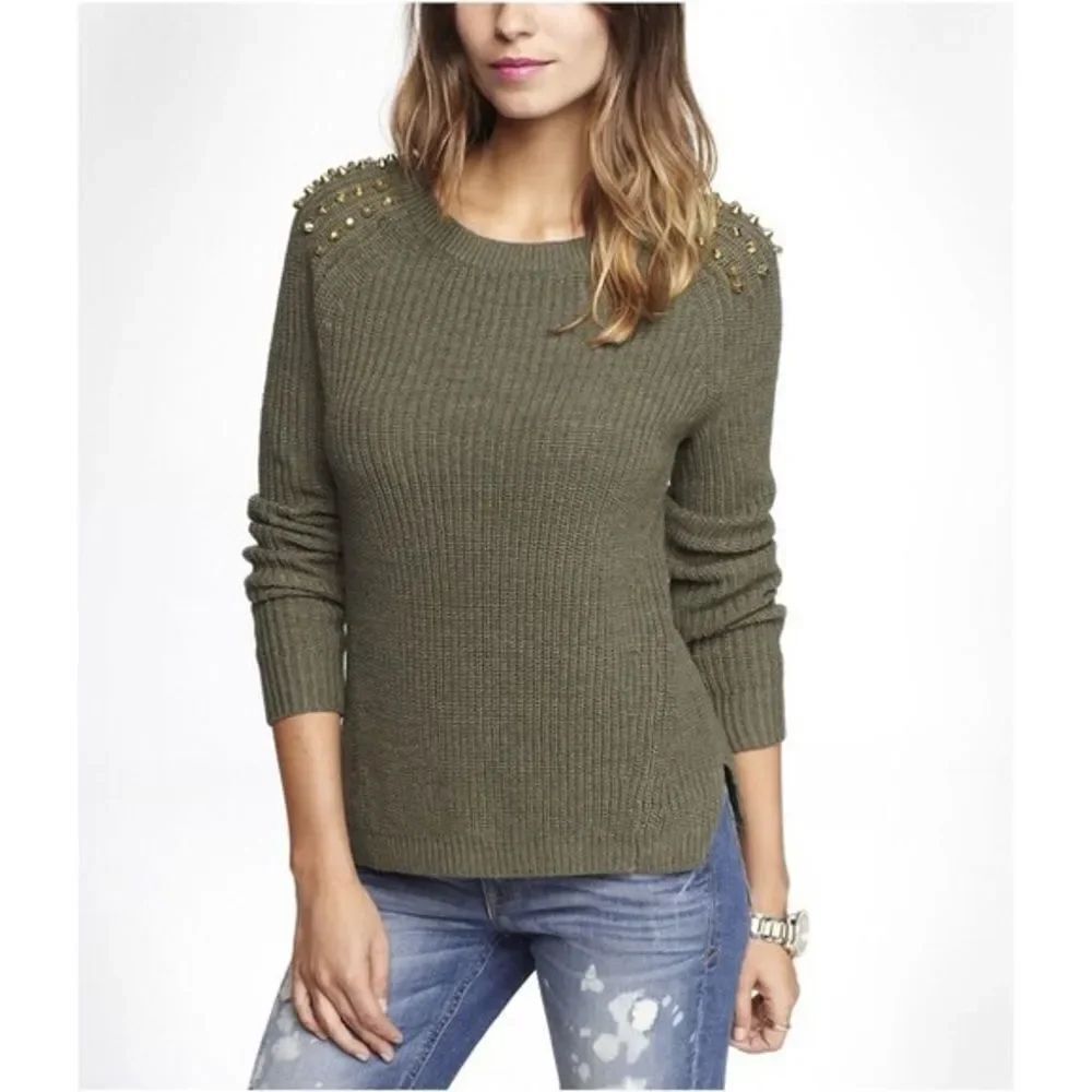 ✨Studded Side Slit Knit Sweater✨